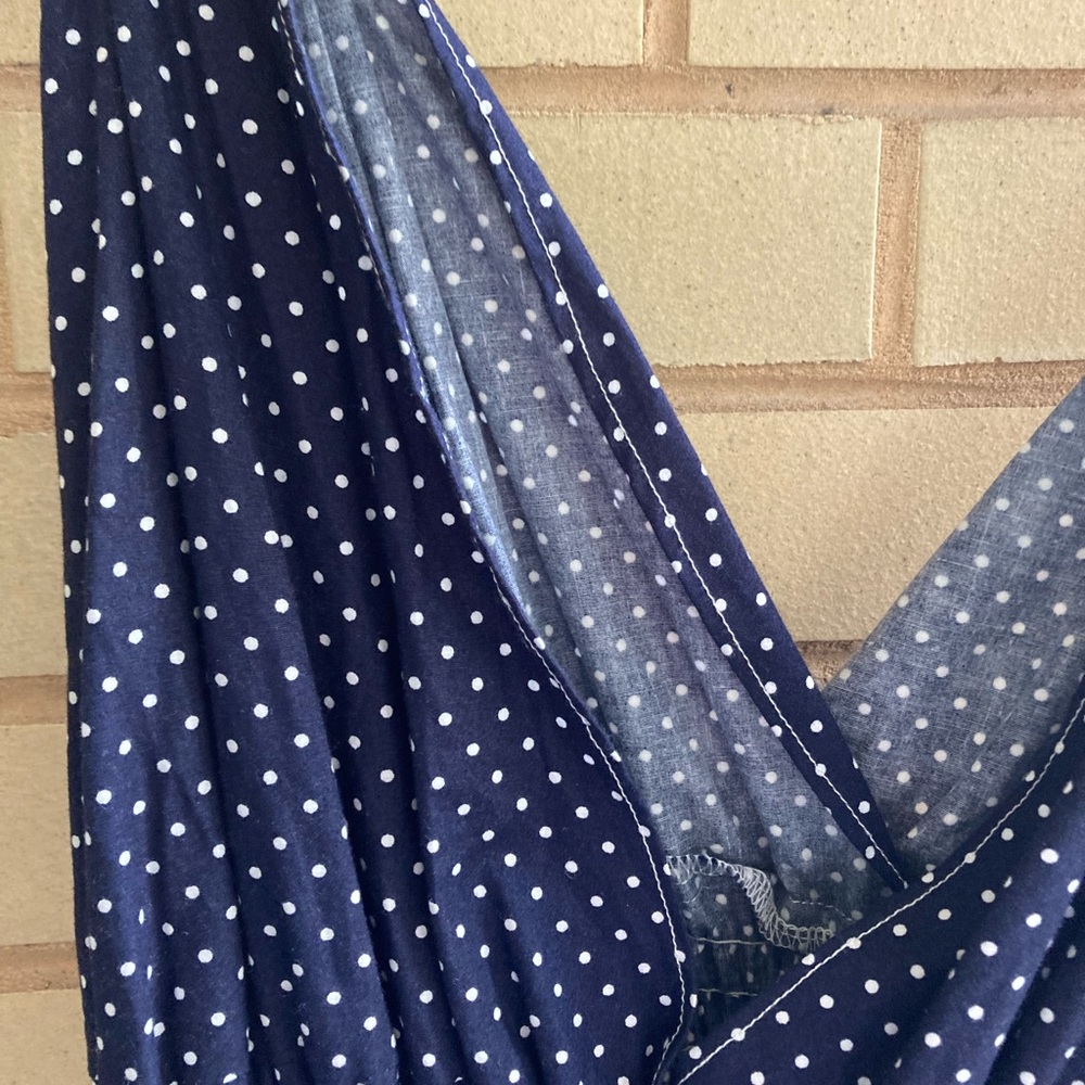 *HP* NWOT, handmade, Blue/white polka dotted dress, size L/XL - Picture 11 of 16